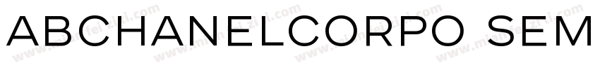 ABChanelCorpo SemiBold字体转换